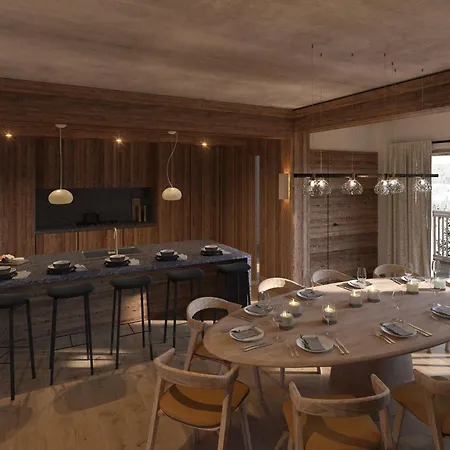 Rustique Avec Cheminée, Terrasse Et Garage à Val D'isère - Fr-1-694-16 Appartement